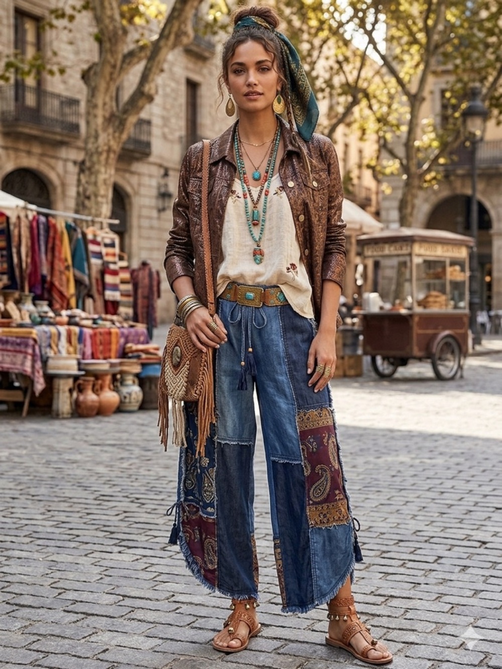 erin london animal print jacket with a textured, snakeskin-like embossed finish - Picture 12 of 12